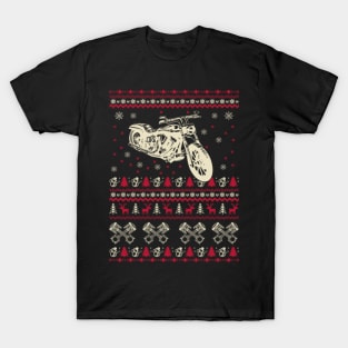 Motorbike Ugly Christmas Sweater T-Shirt